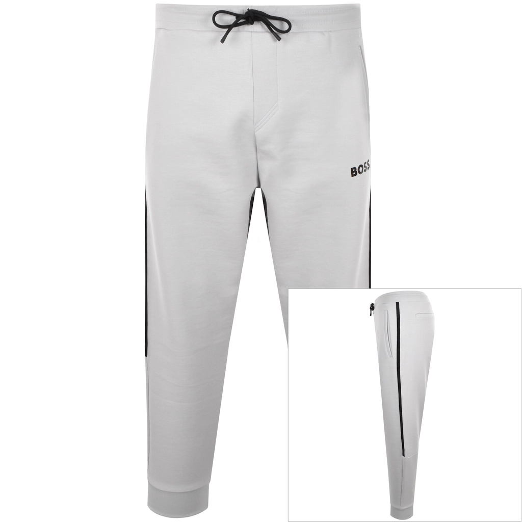 Boss Athleisure BOSS Hadiko Tape X Joggers Light Grey